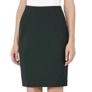 Reiss Pinetta Tailored Skirt in Olive